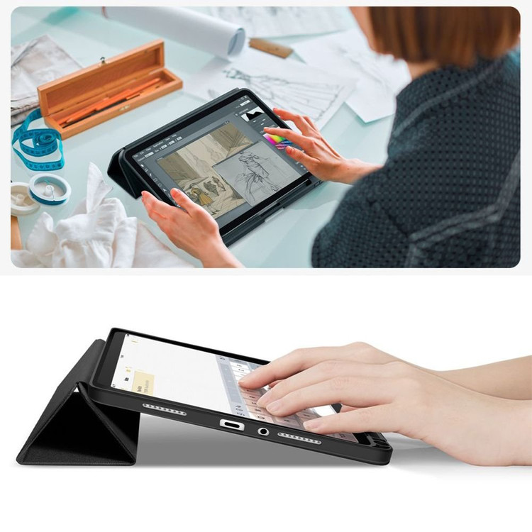 کیف کلاسوری اسمارت سیلیکونی جای قلم دار مناسب برای تبلت شیائومی Redmi pad 2 11