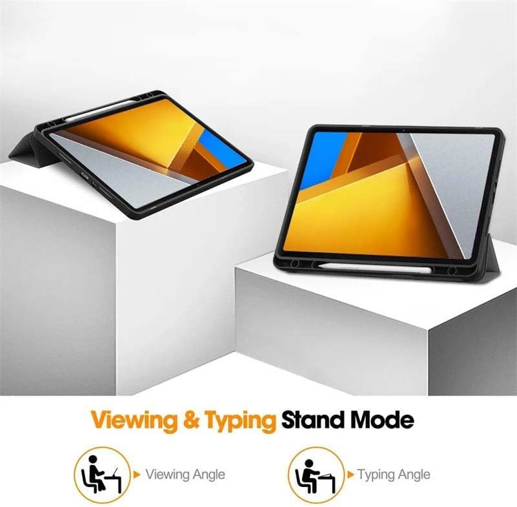 کیف کلاسوری اسمارت سیلیکونی جای قلم دار مناسب برای تبلت شیائومی Redmi pad 2 11