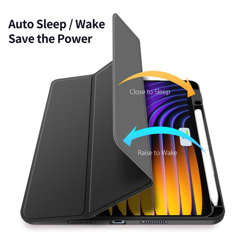 کیف اسمارت سیلیکونی جا قلم دار مناسب برای تبلت شیائومی Xiaomi Poco Pad X1